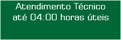 Atendimento Técnico até 04:00 horas úteis